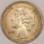 Numismática, PORTUGAL. Uma Moeda 25 Escudos 1980