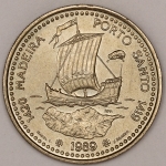 Numismática, PORTUGAL. Uma Moeda 100 Escudos 1989