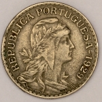 Numismática, PORTUGAL. Uma Moeda 1 Escudo 1929