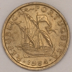 Numismática, PORTUGAL. Uma Moeda 5 Escudos 1984
