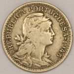 Numismática, PORTUGAL. Uma Moeda 50 Centavos 1945