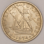 Numismática, PORTUGAL. Uma Moeda 10 Escudos 1974