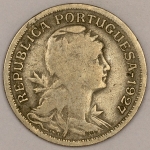 Numismática, PORTUGAL. Uma Moeda 50 Centavos 1927