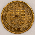Numismática, PORTUGAL. Uma Moeda 1 Escudo 1984