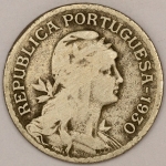Numismática, PORTUGAL. Uma Moeda 1 Escudo 1930