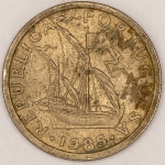 Numismática, PORTUGAL. Uma Moeda 2,50 Escudos 1985