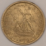 Numismática, PORTUGAL. Uma Moeda 2,50 Escudos 1972