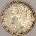 Numismática, PORTUGAL. Uma Moeda 200 Réis 1887