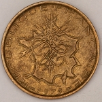 Numismática, FRANCE. Uma Moeda 10 Francs 1975