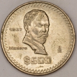 Numismática, MEXICO. Uma Moeda 500 Pesos 1987