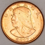 Numismática, PANAMA. Uma Moeda 1 Centavo 2017