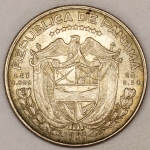 Numismática, PANAMA. Uma Moeda 10 Centavos 1953