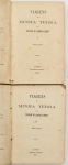 Livro: ALMEIDA-GARRETT, Visconde de. `Viagens na Minha Terra`, sexta edição. Lisboa: Imprensa Nacional, 1885; 293 e 253p. Cartonagem simples, em papelão. 2 Vols.
