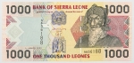 Numismática, Serra Leoa. Cédula de 1000 Leones 2003 P-24b FE