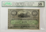 Numismática, Cuba. Cédula de 10 Pesos 1896 P-49C