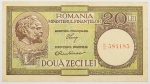 Numismática, Romênia. Cédula de 20 Lei 1950 P-80