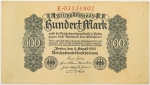Numismática, Alemanha. Cédula de 100 Marcos 1922 P-75 XF-AU
