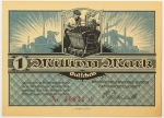Numismática, Alemanha. Cédula Regional de 1 Milhão de Marcos de Borna FE