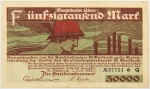 Numismática, Alemanha. Notgeld de 50 Mil Marcos 1923 de Monchengladbach