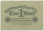 Numismática, Alemanha. Cédula de 1 Marco 1922 P-61a FE