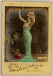 Colecionismo - Figurinha de Cigarros - Tema Mulheres apêlo erótico - Fabrica de Fumos e Cigarros Borel & Cia - Sucessores de Meuron & Cia - Verso com propaganda de cerveja e charutos