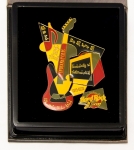 Colecionismo - Lindo set de pins que formam uma guitarra - Comemorativo aos 30 Anos do Hard Rock Café - INDIANÀPOLIS - USA
