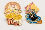 Colecionismo - 4 pins do McDonald´s Temas Diversos - Para colecionadores de Pins - Anos 2000