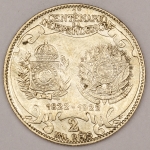 Numismática, Brasil. 2000 réis em prata. Perfeita. 1922.