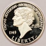 Numismática, USA. Peça em tamanho reduzido em prata 925. Marcada e constrastada. Encapsulada com 13,5g de prata cada peça sem a cápsula. 