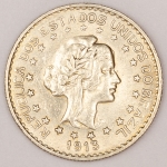 Numismática, Brasil. 1000 réis. 1913. Raríssima no estado oferecido. 