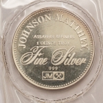 Numismática, USA. Onça de Prata. Raríssima. De Johnson Matthey. O direito de portar armas` Alta cotação. USH 100,00