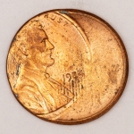 Numismática, USA. Defeito em 1 cent. 1984. Rara peça. 100% original. 