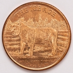 Numismática, USA. Onça de cobre. Rara. 