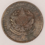 Numismática, Brasil. Bronze. 20 réis. 1912. 