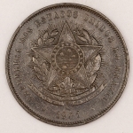 Numismática, Brasil. Bronze. 20 réis. 1901. Linda. 