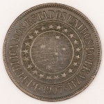 Numismática, Brasil. Bronze. 40 réis. 1907.