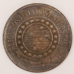 Numismática, Brasil. Bronze. 40 réis. 1897.