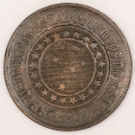 Numismática, Brasil. Bronze. 40 réis. 1893.
