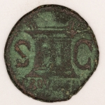 Numismática, Romana. S.C 9g. 22mm. Augustus. Para estudo e classificação. 