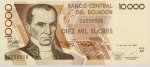 Numismática, Equador. 10.000 sucres. 1999. 