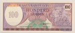 Numismática, Suriname. 100 gulden. 1985. 