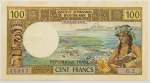 Numismática, Papeete. Cem francos, 