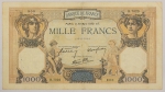 Numismática, França. 1000 francos. 1939. Ceres. Mercure. 230x130mm. 