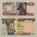 Numismática, 2 lindas cédulas. 