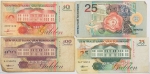 Numismática, Suriname. 4 peças. 