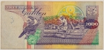 Numismática, Suriname. 2000 gulden.