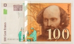 Numismática, França. 100 francos. 1997. 