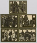 Numismática, Alemanha. Notgeld. Magnífica. 4 peças. 