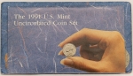 Numismática, USA. Cartela completa Denver e Philadelphia. Não circulada. 1991. 