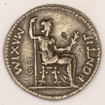 Numismática, Peça comemorativa ao Denário Romano. Prata. 1919. 2,6g. 